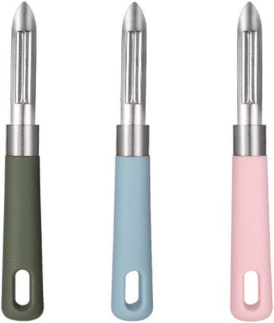 Ibenzoa® Multifunctionele Set Van Roestvrijstalen Dunschillers Met Ergonomische Handgreep Voor Groenten En Fruit