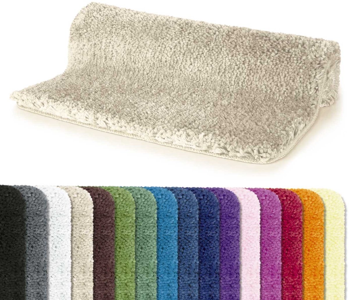 Ibenzoa® Zachte en Comfortabele Badmat in Beige, 60 x 90 cm, Antislip en Wasbaar