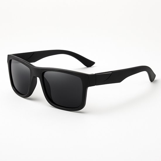Lunettes de soleil sport noires pour homme – Design moderne avec Verres foncés