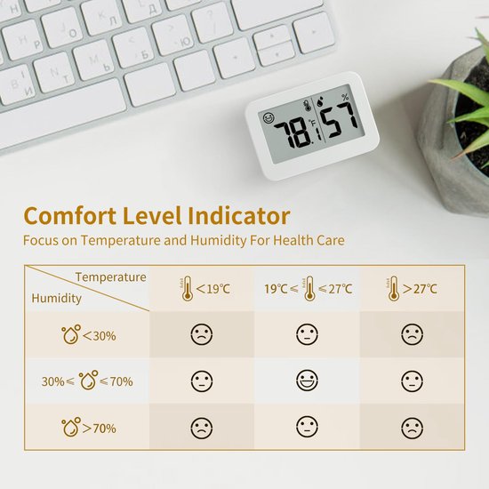 ARCELI 5 digital thermometer indoor hygrometer mini