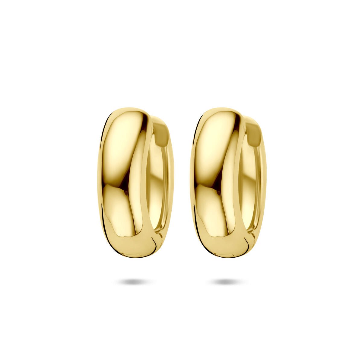 Zilveren vergulde (geel) klapoorringen 20 mm 1 micron - 2104091
