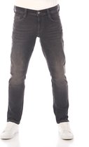 Mustang Heren Jeans Broeken Oregon tapered Fit Zwart Volwassenen Denim Jeansbroek Spijkerbroek heren
