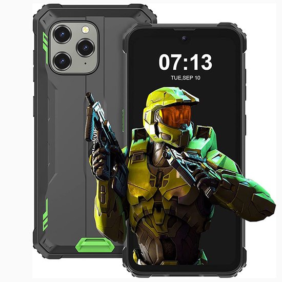 Blackview BV5300 - Robuuste Smartphone - 7GB RAM - 32GB - 6,1 inch - Dual 4G LTE - Android 12 - IP68 Waterdicht - 6580mAh - GPS - Groen