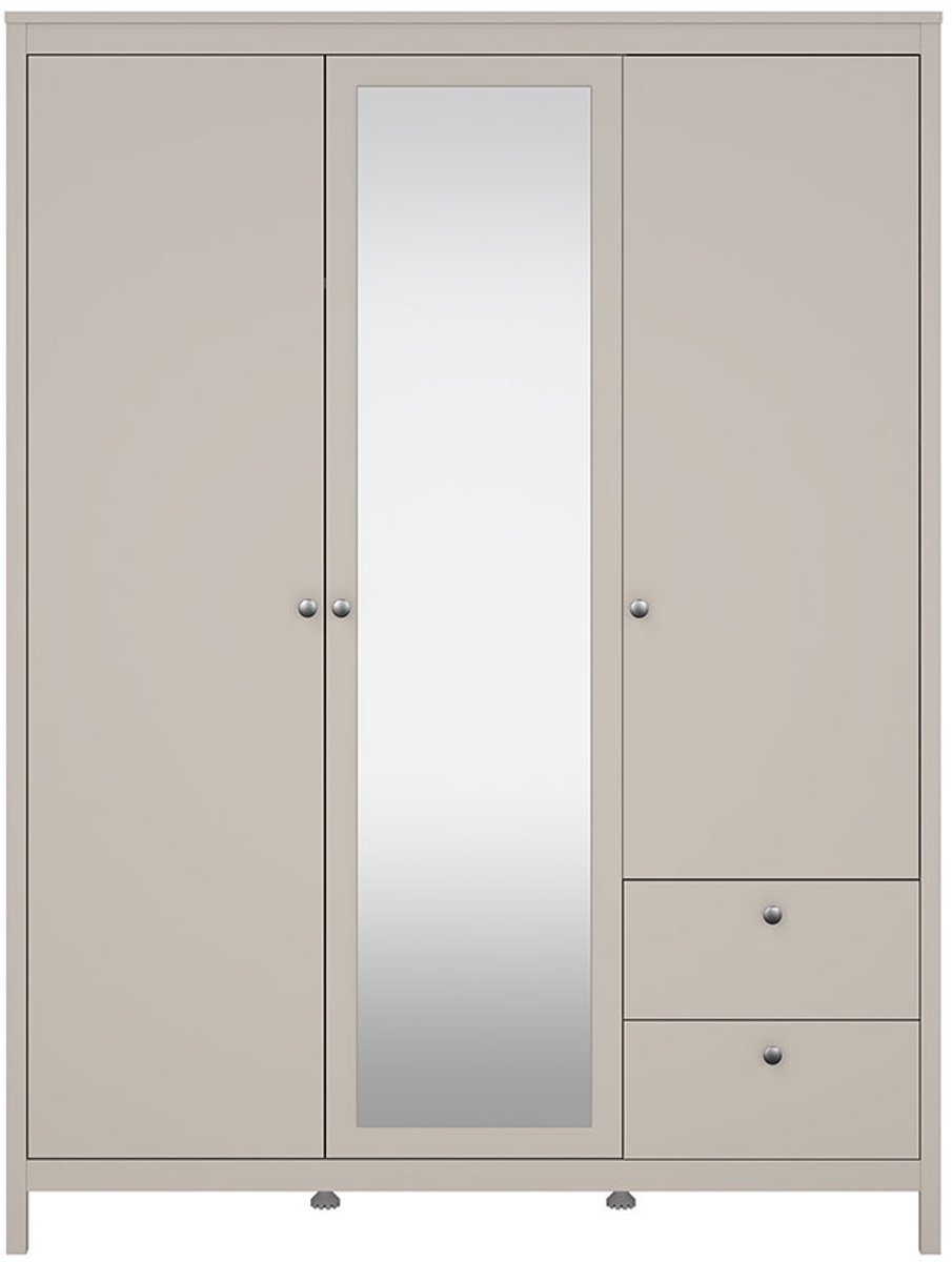Tvilum Madrid kledingkast 3 deuren 150x200cm cashmere. Kasjmier