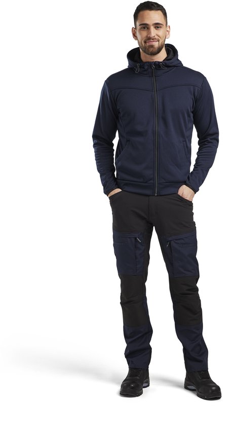 Pantalon de travail Blaklader Service stretch - Marine foncé / Zwart - D92