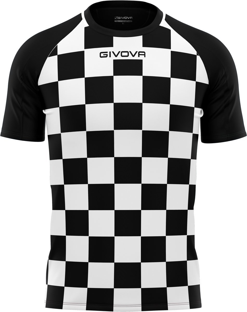 Sportshirt Givova Dama Wit-rood - M