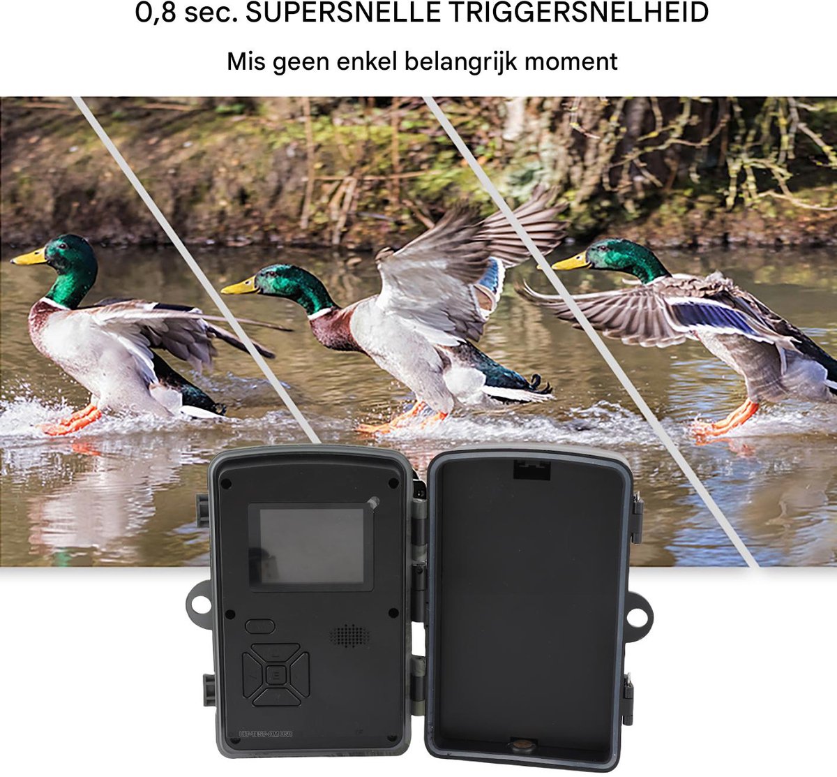 Wildcamera 16MP 1080P met Bewegingssensor – Nachtzicht Infrarood, IP66 Waterdicht – Buiten Jachtcamera & Beveiligingscamera – Voor Outdoor Jacht, Tuin en Beveiliging Buiten – foto 8