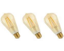 Spectrum LED Lamp E27 4.9W 230V - 490 Lumen - 2400K Warm wit - Gezellig licht - Energiezuinig - 3 stuks