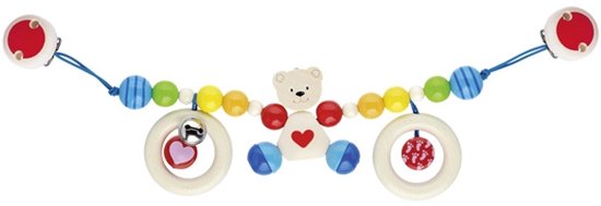 Goki kinderwagenspanner - hartenbeer baby speelgoed accessoire.