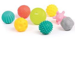 LUDI-Bokaal met 8 sensorische ballen - sensorisch speelgoed - zintuiglijk speelgoed