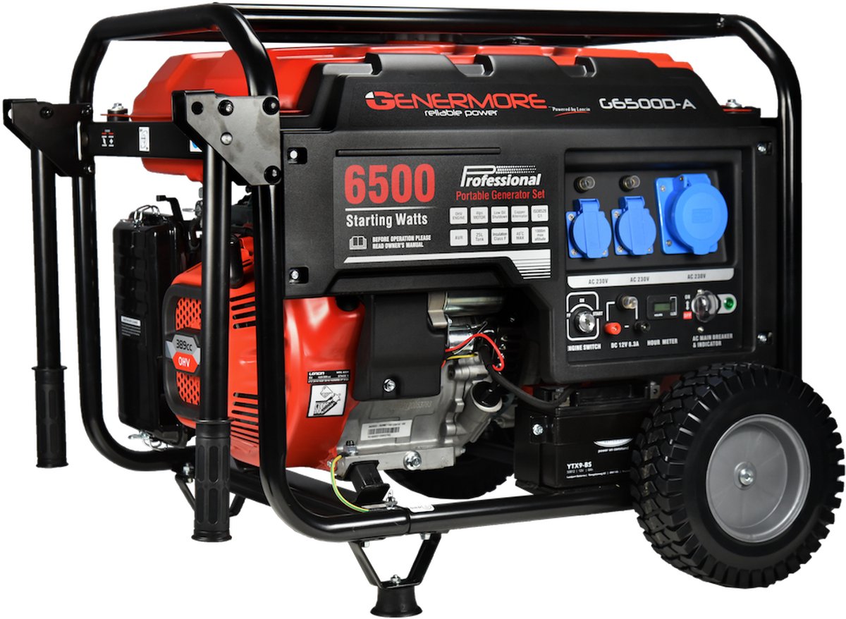 Genermore G6500D-A aggregaat 6,5kVa