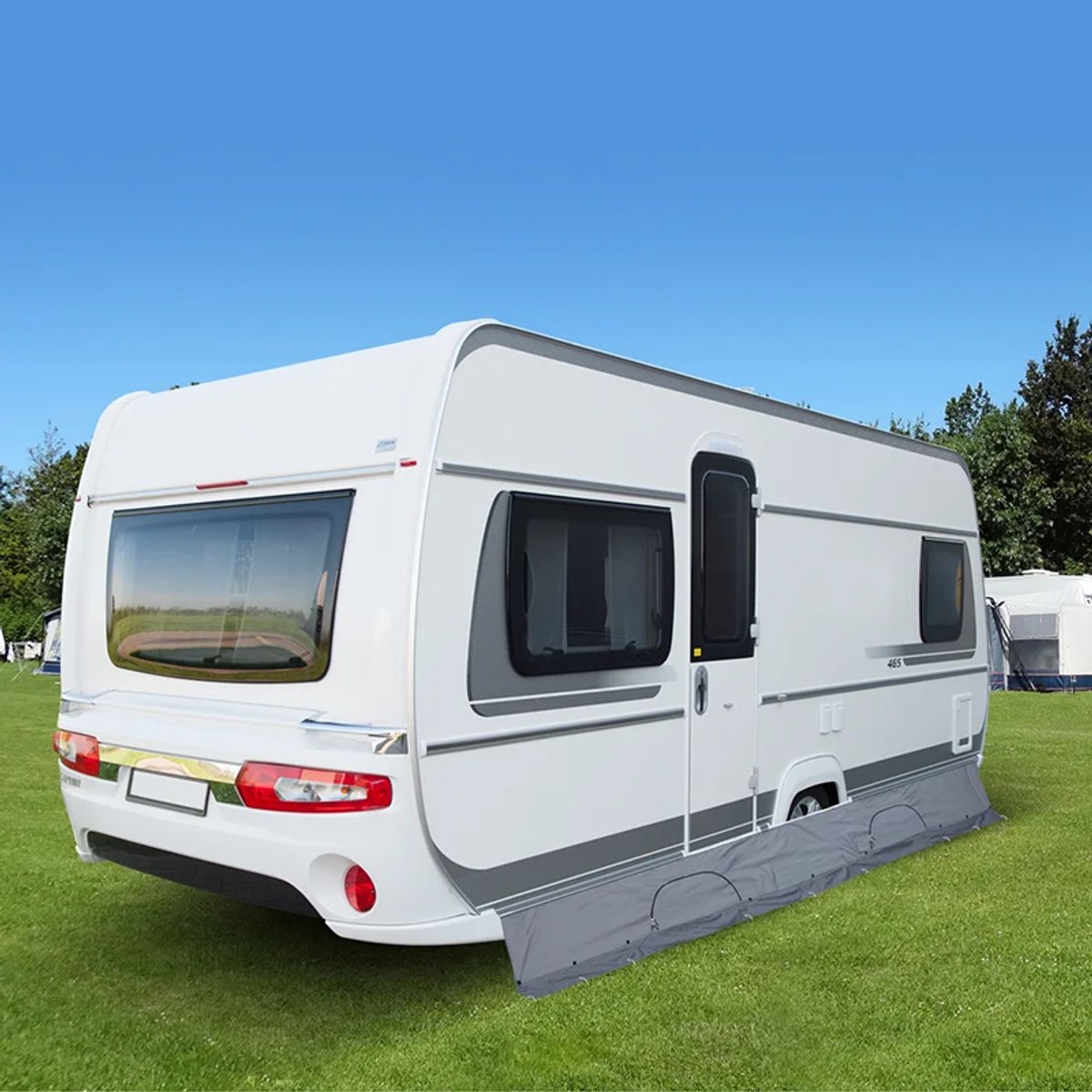 ProPlus Tochtstrook Caravan - Met Opbergvakken - 50x580cm - Grijs