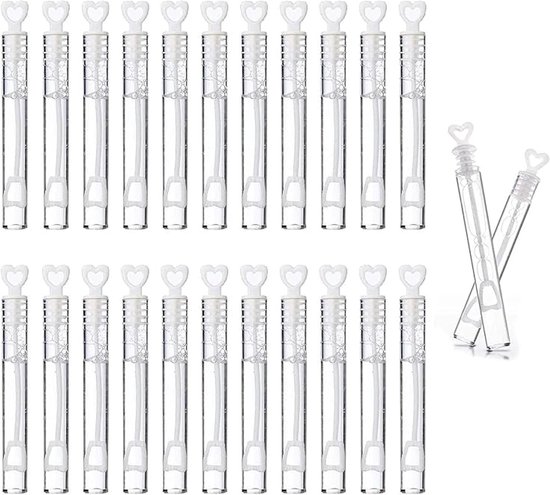 Doodadeals® - Bellenblaas Bruiloft – Uitdeelcadeaus – Versiering – Vlekvrij – 24 stuks