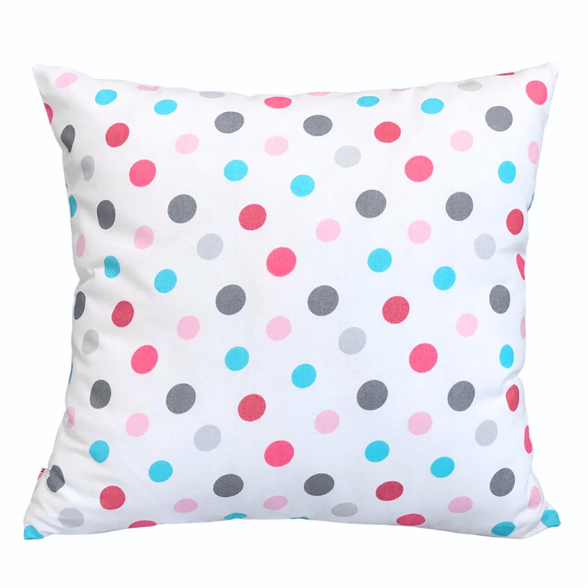 Ibenzoa Katoenen Kussensloop 40x40 cm met Verborgen Ritssluiting voor Sierkussens 2-stippen (polka dots)