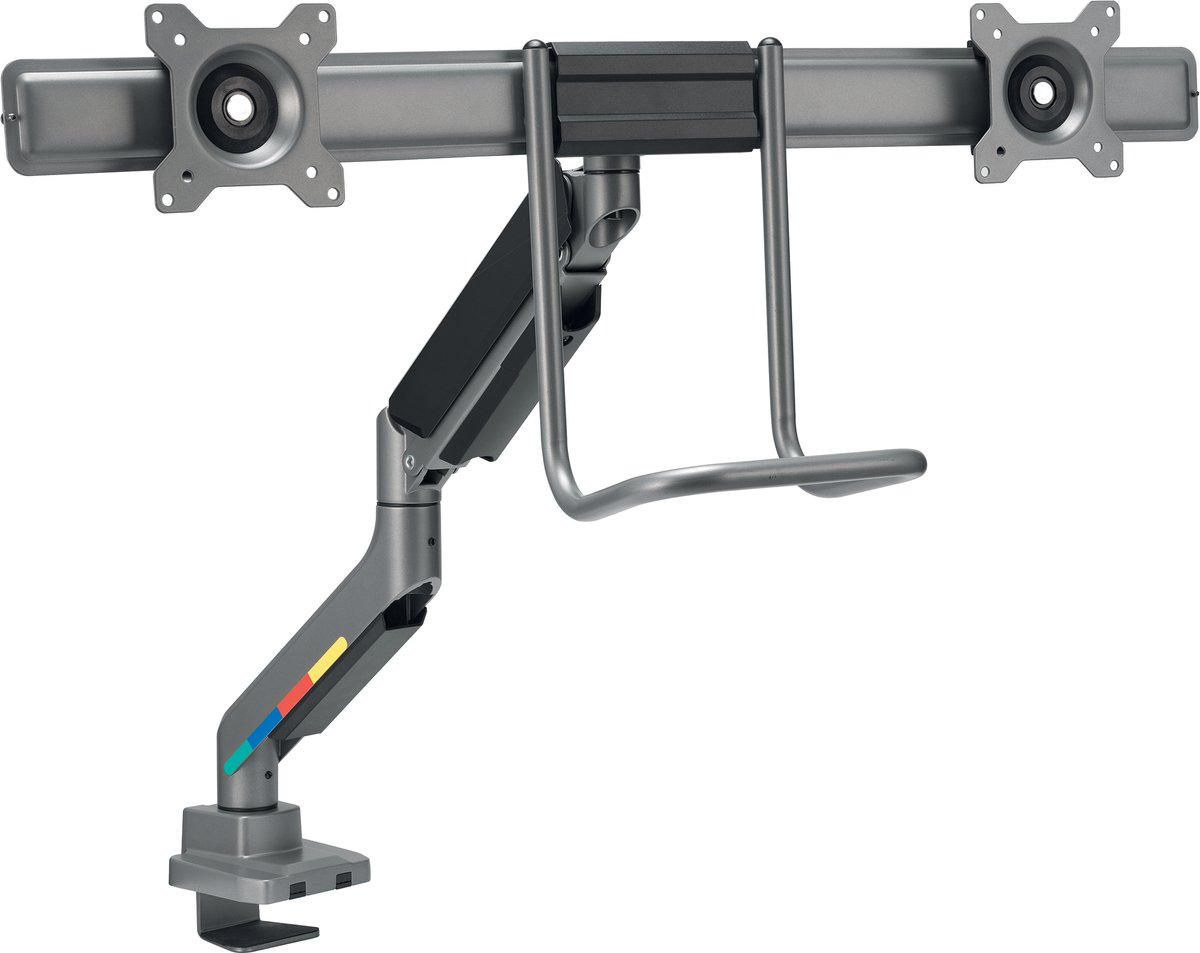 Kensington SmartFit Dubbele Monitor arm met Crossbar en Handgreep thumbnail 3