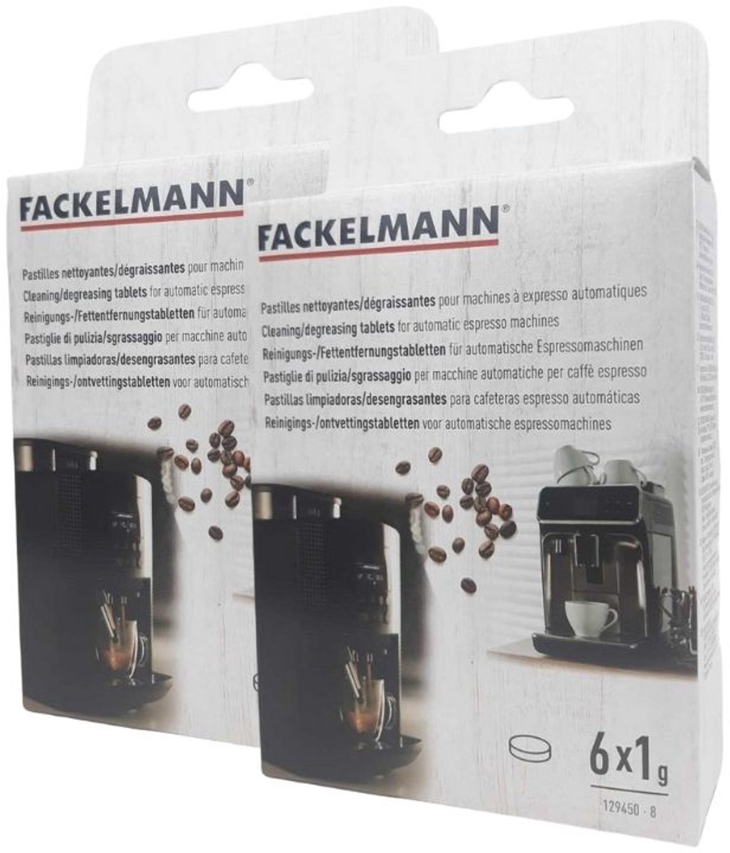 Set van 12 Reinigingstabletten voor huishoudelijke apparaten per 6 Fackelmann Ontbijt