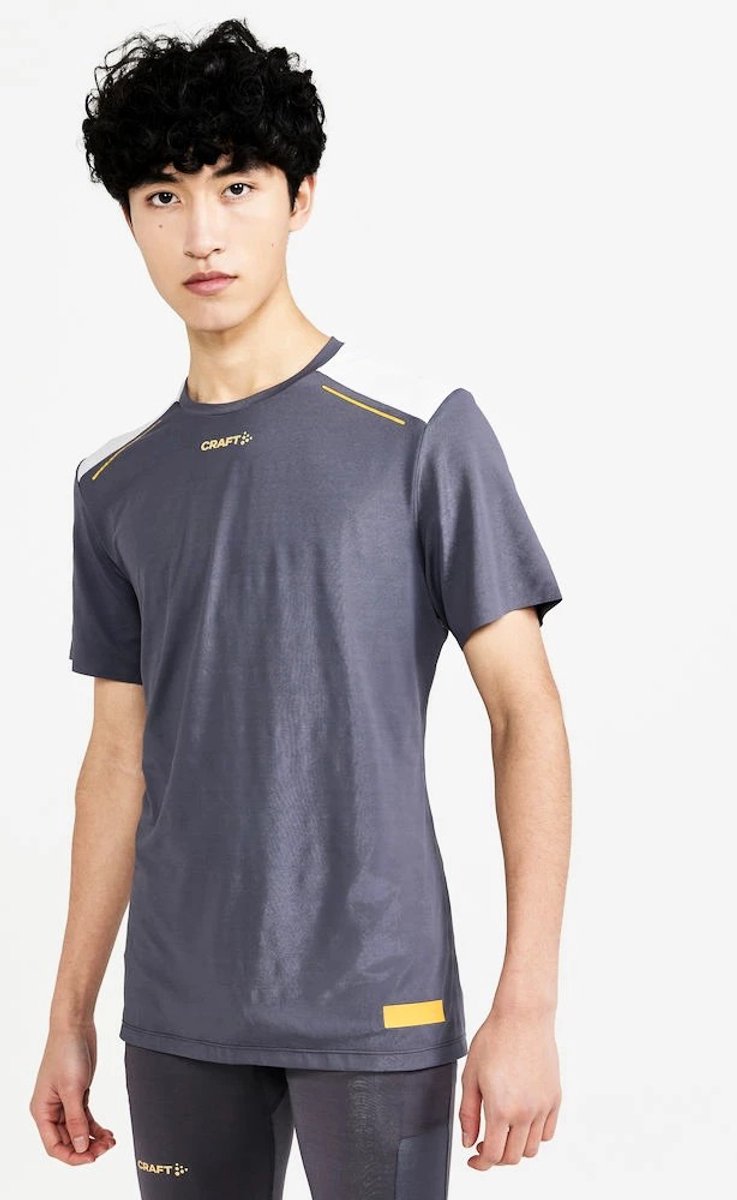 Craft Pro Hypervent SS Heren - sportshirts - donkergrijs - Mannen