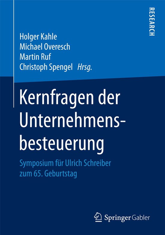 Kernfragen der Unternehmensbesteuerung - cover