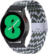 By Qubix Braided nylon bandje - Groen - grijs - Xiaomi Mi Watch - Xiaomi Watch S1 - S1 Pro - S1 Active - Watch S2