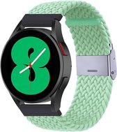 By Qubix Braided nylon bandje - Lichtgroen - Xiaomi Mi Watch - Xiaomi Watch S1 - S1 Pro - S1 Active - Watch S2