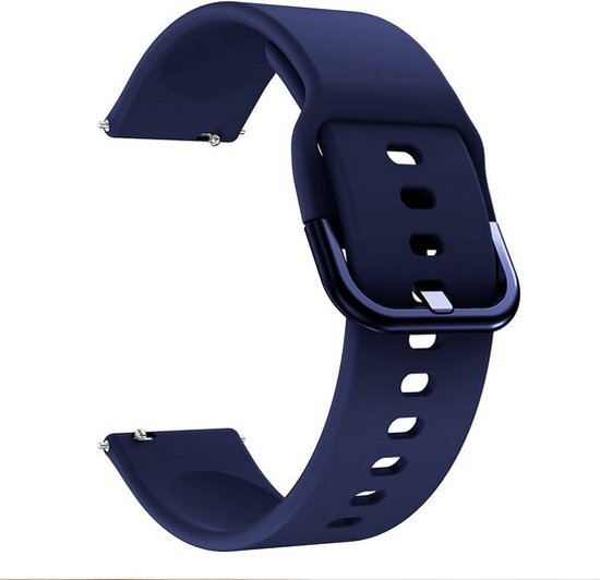 By Qubix Bracelet de sport en Siliconen - Bleu foncé - Xiaomi Mi Watch - Xiaomi Watch S1 - S1 Pro - S1 Active - Watch S2