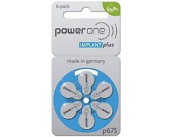 PowerOne p675i+ implant plus - 10 pakjes - 60 CI batterijen