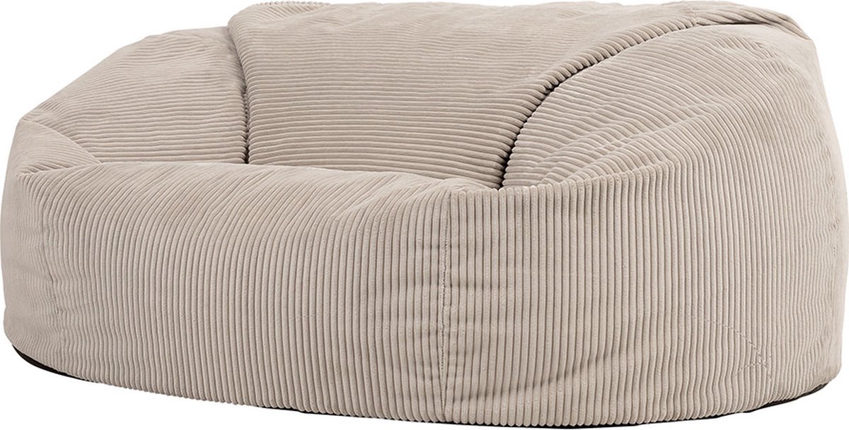 icon - Soul XL 2-zits Zitzak - Ribfluweel - Beige