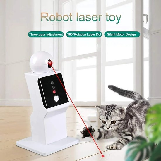 Robot laser automatique - Jouets Chats - Interactif pour votre chat - 3  modes 