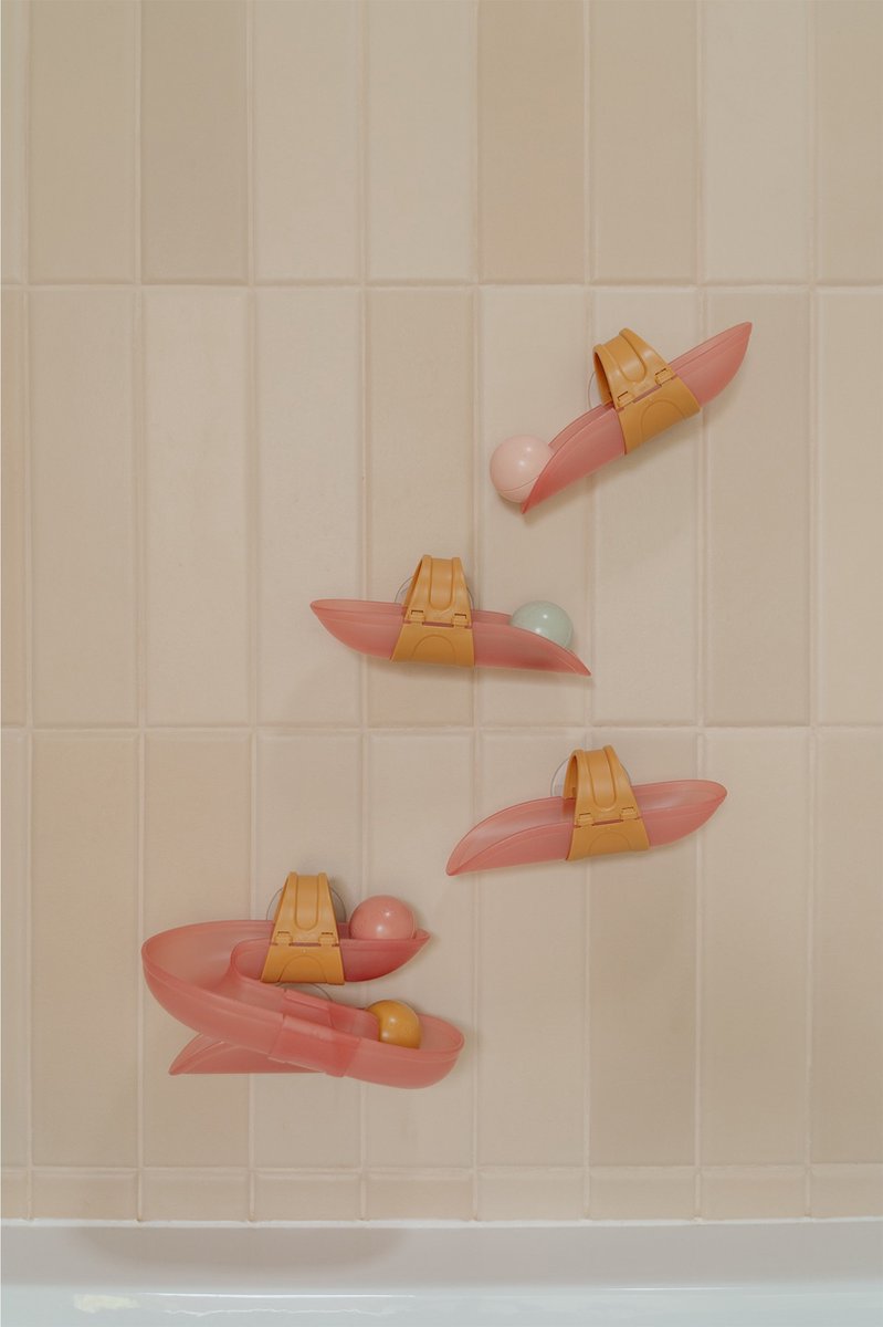 Little Dutch Waterbaan - Bad ballenbaan knikkerbaan - Roze — afbeelding 12