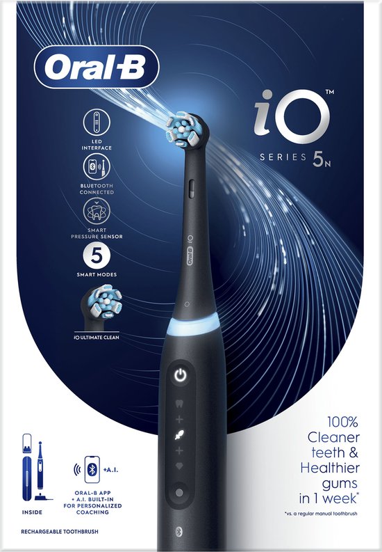 Oral-B iO 5N - Elektrische Tandenborstel - Zwart - Oral B