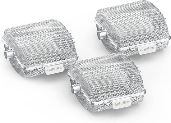 Onlyfire Universal Drehbar Grillspieß System Rotisserie Nadel Set, passt für jed