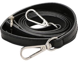 Somstyle Luxe Lederen Tassenriem - Schouderriem - Leer Design - Zwart