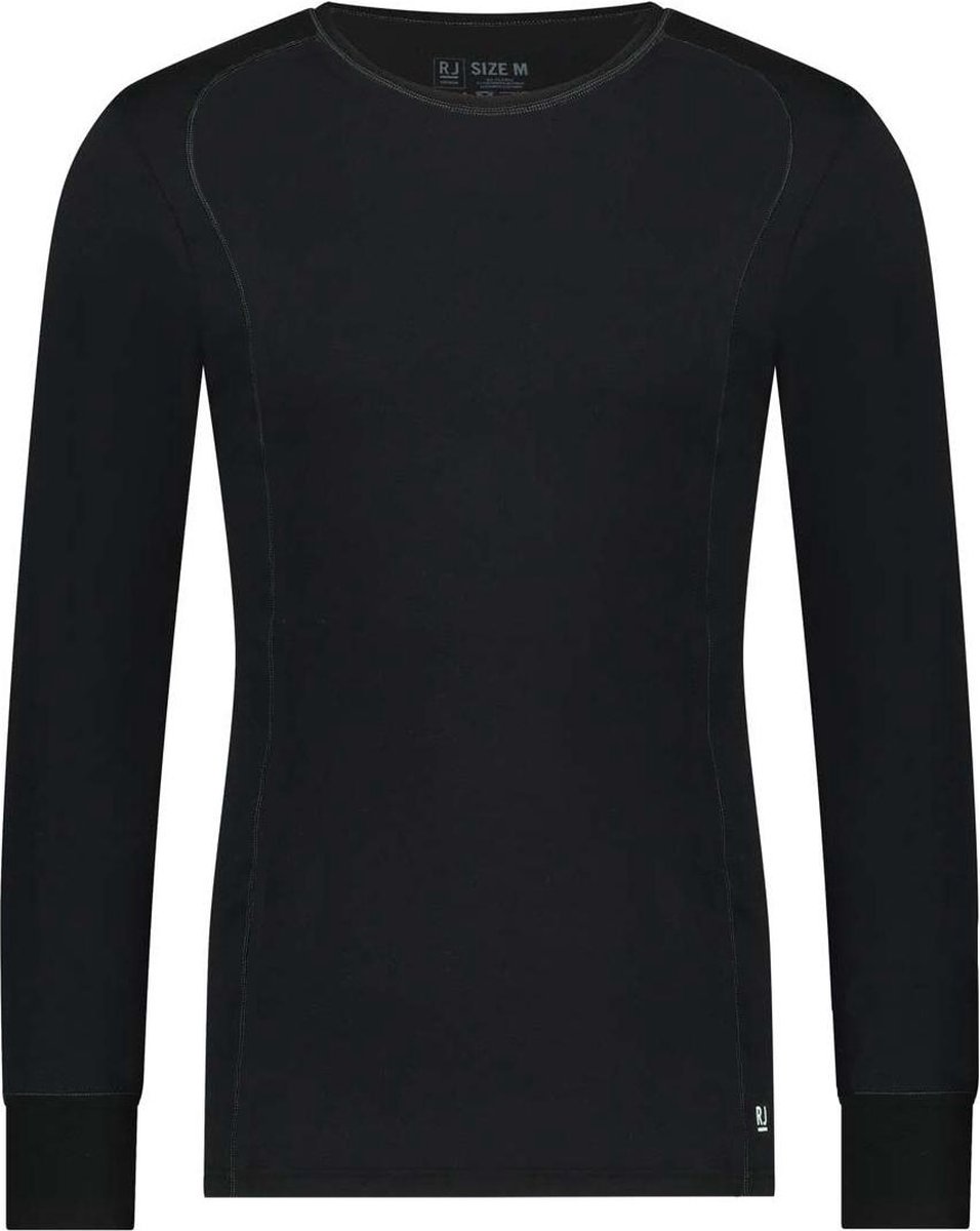 RJ Thermo Mayrhofen Heren Shirt Lange Mouw O-Neck Zwart L