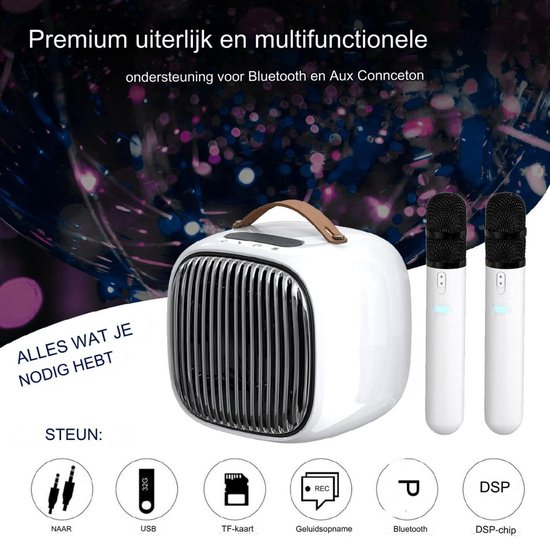 Karaoke Set Voor Volwassenen Karaoke Set Met 2 Microfoons Karaoke