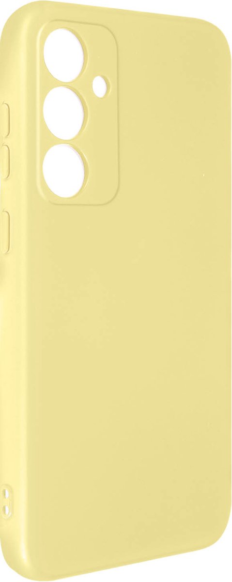 Avizar Hoes Geschikt voor Samsung Galaxy S23 FE Soft Touch Fast Cover serie, Geel
