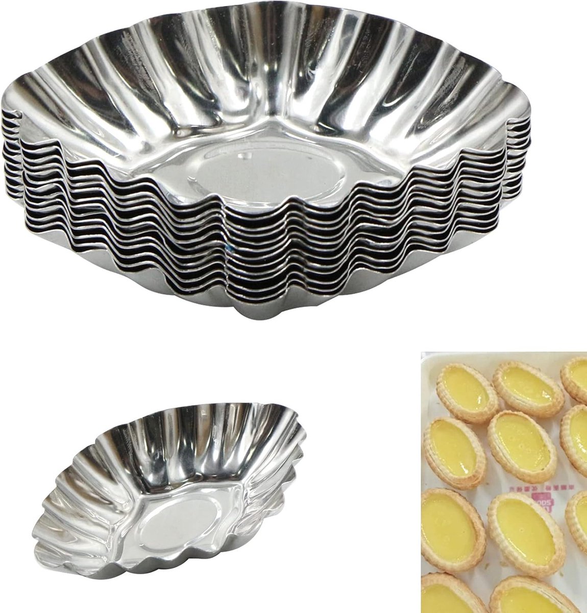 25 stuks taartvormen, cupcake-taartvorm, mini-taartvorm van roestvrij staal, muffinvorm, herbruikbare bakvormen met antiaanbaklaag, bakvormen voor pudding, cake, koekjes, muffin 25 stuks taartvormen, cupcake-taartvorm, mini-taartvorm van roestvrij staal, muffinvorm, herbruikbare bakvormen met antiaanbaklaag, bakvormen voor pudding, cake, koekjes, muffin
