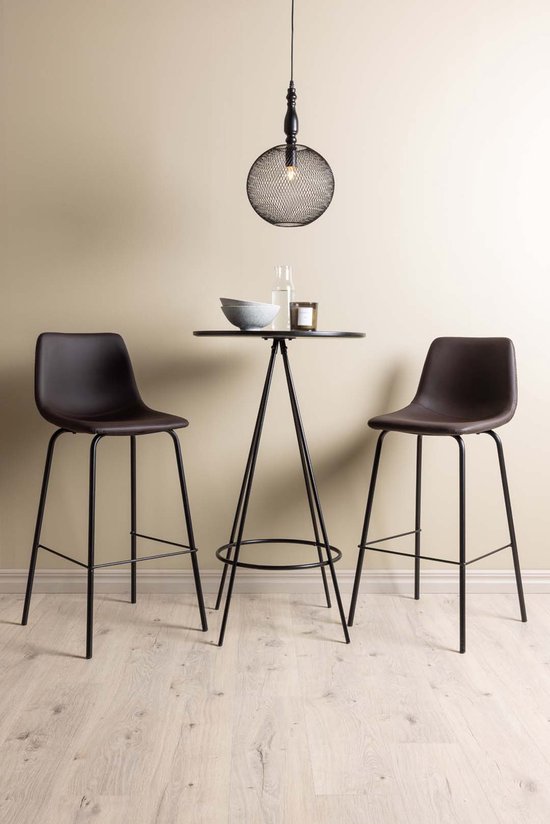Eettafel Aron ovaal 300x110 - zwart - Meubelen Eettafel Aron ovaal 300x110 - zwart - Meubelen