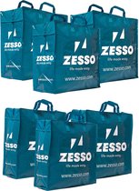 Zesso Big Shopper Mix Zesso Bag 3x M, 3x L - Voordeelpakket Set van 6