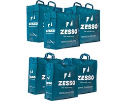 Zesso Big Shopper Mix Zesso Bag 3x M, 3x L - Voordeelpakket Set van 6