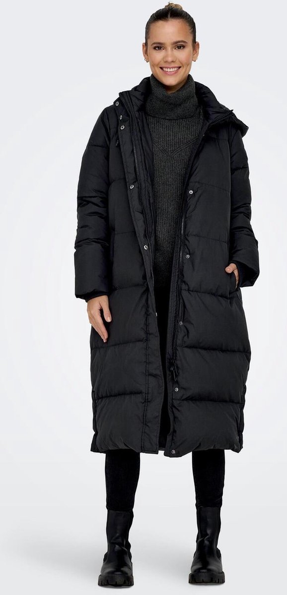 ONLY gewatteerde jas quilted grijsgroen