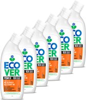 Ecover Wc reiniger Voordeelverpakking Power 6 x 750 ml - Verwijdert kalkaanslag 10x Sneller! - Citroen & Sinaasappel Geur
