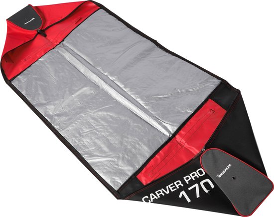 BRUBAKER Carver Pro 2.0 Housse à Skis Rembourrée 170cm Fuchsia/Gris - Série Limitée