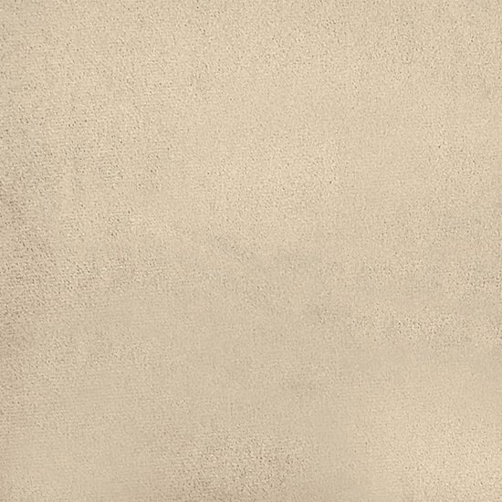 Crèmekleurige microvezelstof met fijne textuur.
