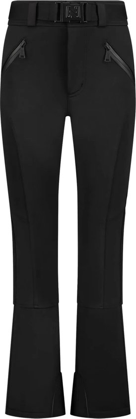 Desol Thermo Bootcut Yogabroek voor dames met binnenfleece, fleecegevoerde wijde broekspijpen met 4 zakken, lange winter sportbroek voor dames, hoge taille, rekbare warme joggingbroek, bordeaux, XL