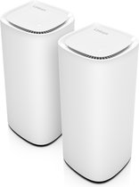 Linksys MBE7002 - Velop Pro 7 - WiFi 7 Router - Tri-Band - Mesh WiFi - WiFi Node - 2-Pack - Wit