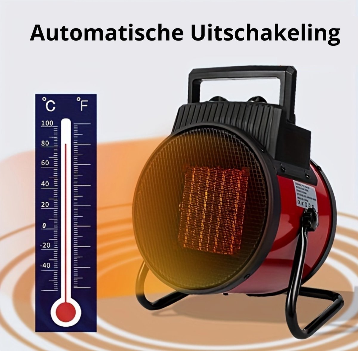 Elektrische Kachel - Haard - Heater - Mini Kachel - Infrarood Verwarmingspaneel - Snel – foto 3