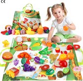 Keukenspeelgoed voor Kinderen - Speelgoedeten - keukenset - rollenspel - Complete Levensmiddelen Set voor Jongens en Meisjes vanaf 3 Jaar
