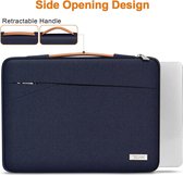 16 Inch Laptophoes Sleeve Case Cover Draagtas Waterbestendige Beschermhoes met Handvat, Donkerblauw