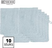 The One Towelling Washandjes - 16 x 21 cm - 10 Stuks - Washanden - Voordeelverpakking - 100% Katoen - Zilvergrijs