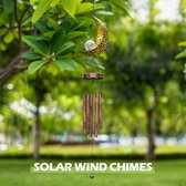 Solar Powered LED Windchime Outdoor Garden Solar Metal Wind Chime Light Waterproof Hanging Mobile Lamp Windbell Light voor Patio Deck Gazons Yard Home Party Festival Decoration